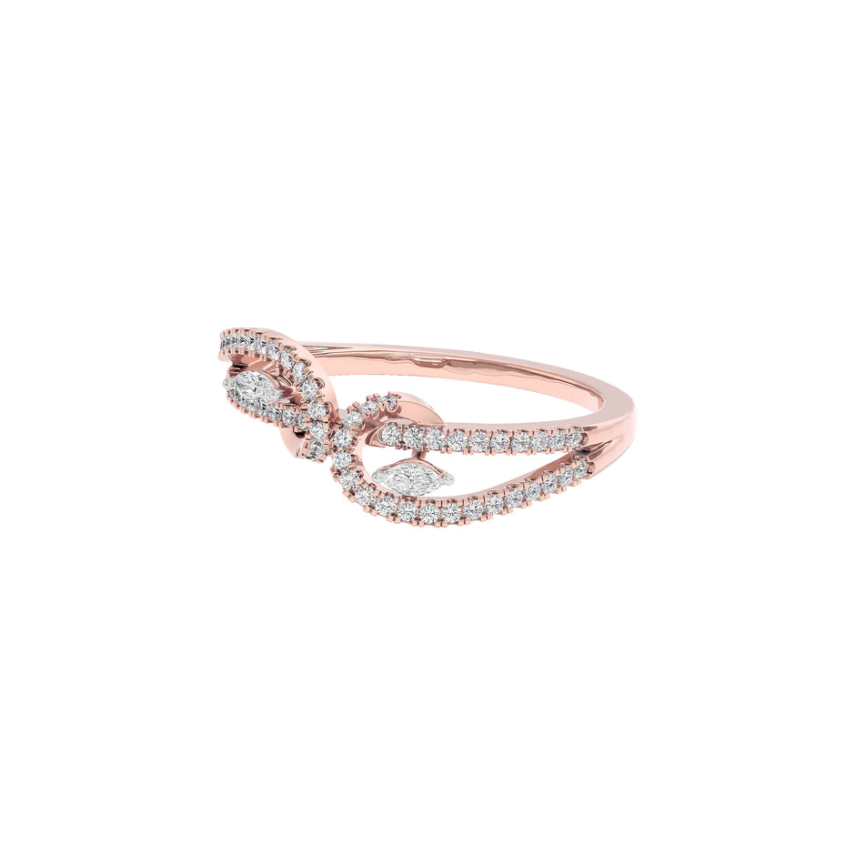 Ziya Diamond Ring 18 KT / Rose Gold / 22