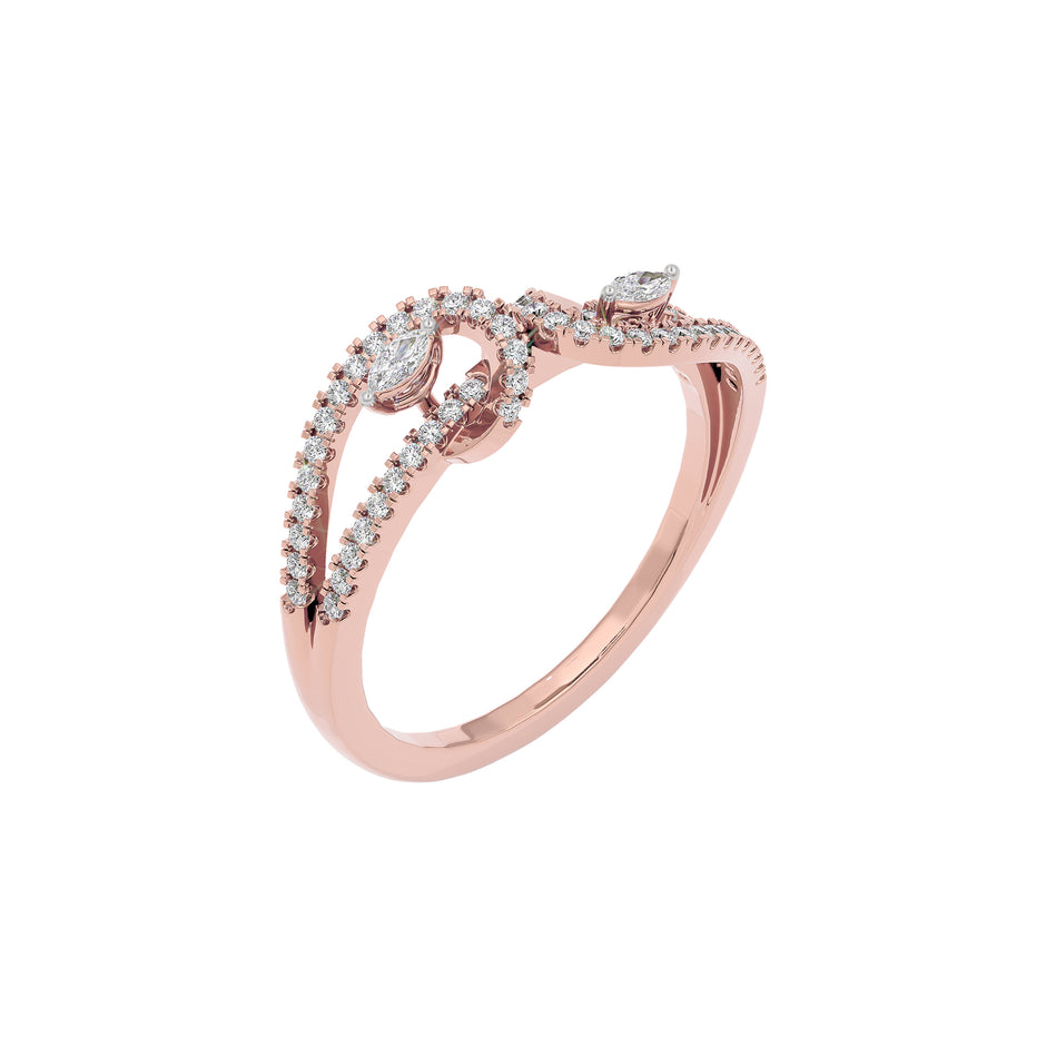 Ziya Diamond Ring 18 KT / Rose Gold / 22
