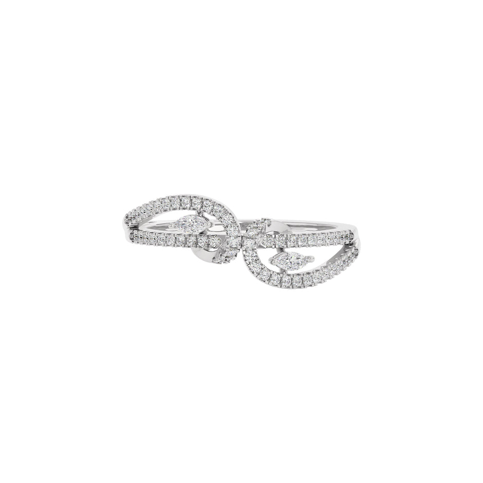 Ziya Diamond Ring 18 KT / White Gold / 22