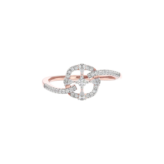 The Bedazzled Wheel Diamond Ring 18 KT / Rose Gold / 22