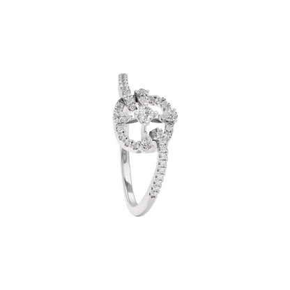 The Bedazzled Wheel Diamond Ring 18 KT / White Gold / 22