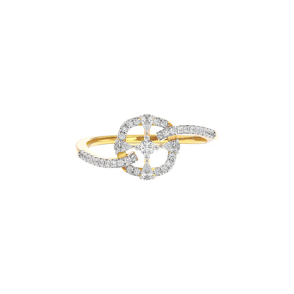 The Bedazzled Wheel Diamond Ring 18 KT / Yellow Gold / 22