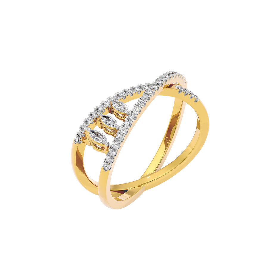 Alba Diamond Ring 18 KT / Yellow Gold / 22