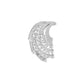 Crescent Curve Diamond Brooch
