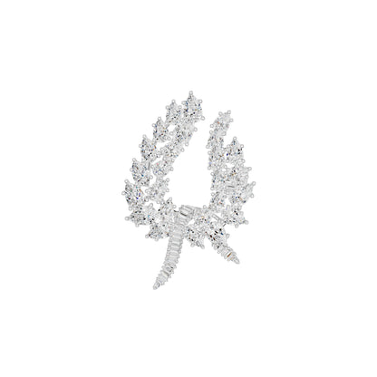 Vine Fern Diamond Brooch