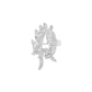 Vine Fern Diamond Brooch