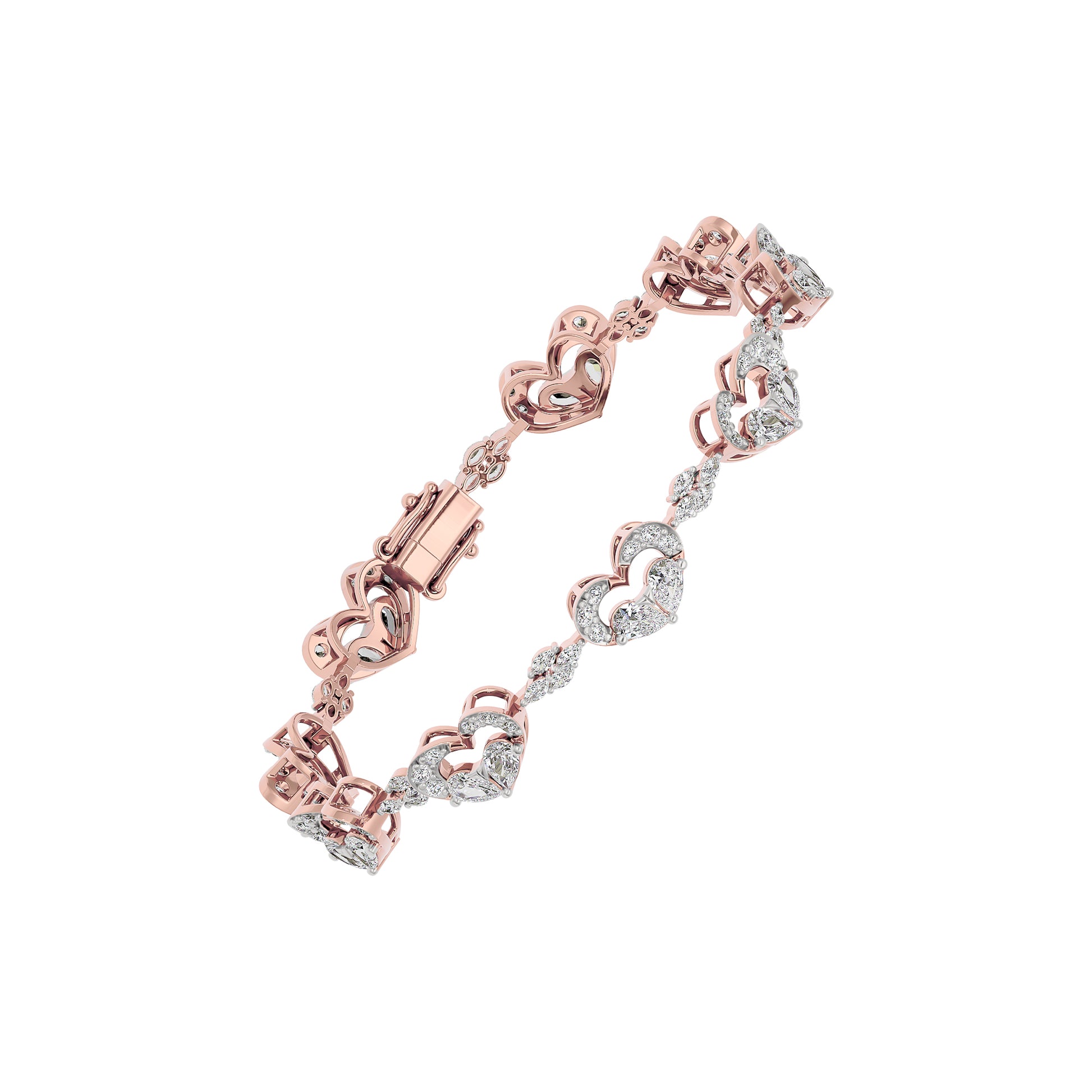 The Love Link Diamond Tennis Bracelet