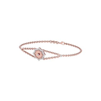 The Golden Eye Fashion Diamond Chain Bracelet 18 KT / Rose Gold
