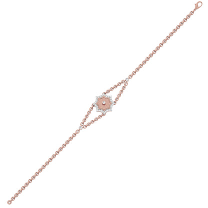 The Golden Eye Fashion Diamond Chain Bracelet 18 KT / Rose Gold