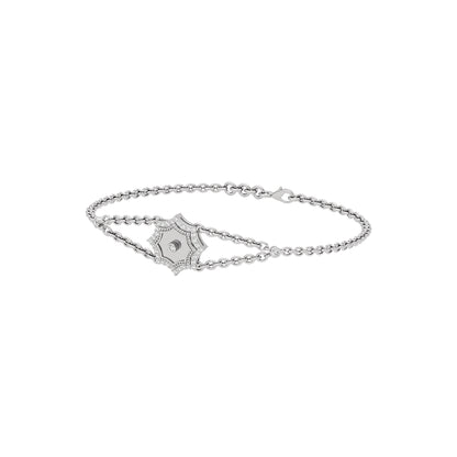 The Golden Eye Fashion Diamond Chain Bracelet 18 KT / White Gold