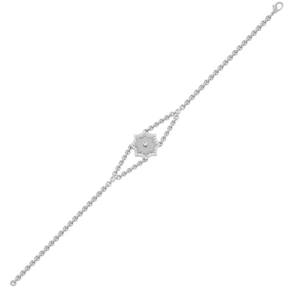 The Golden Eye Fashion Diamond Chain Bracelet 18 KT / White Gold