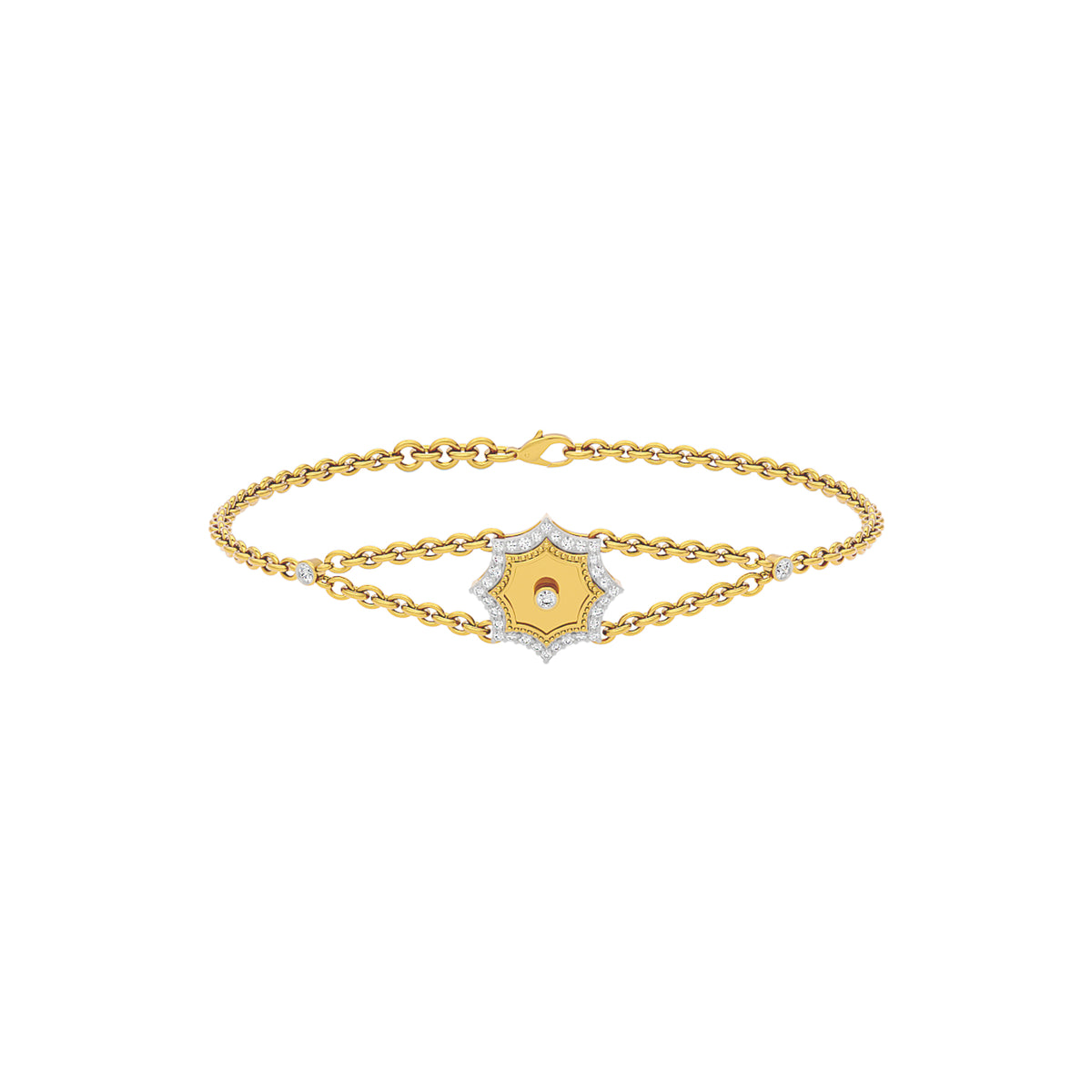 The Golden Eye Fashion Diamond Chain Bracelet 18 KT / Yellow Gold