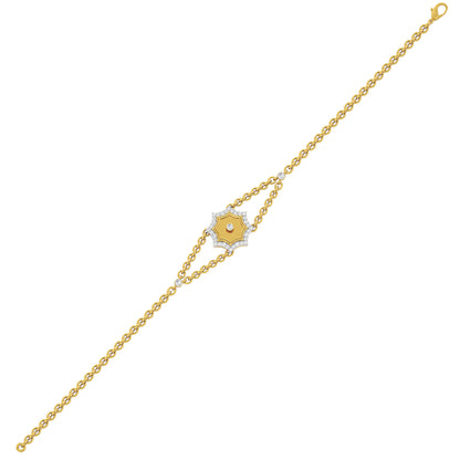 The Golden Eye Fashion Diamond Chain Bracelet 18 KT / Yellow Gold