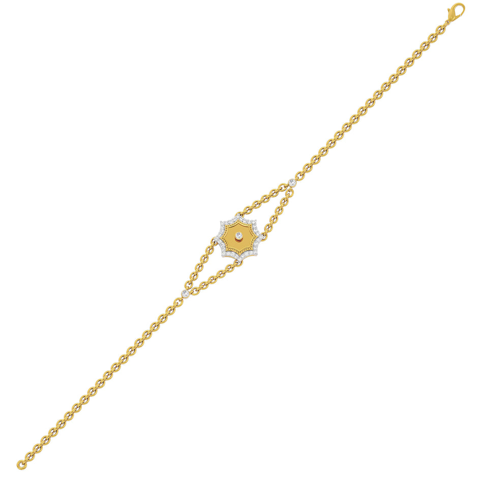 The Golden Eye Fashion Diamond Chain Bracelet 18 KT / Yellow Gold