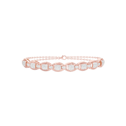 Grace Grown Diamond Flexi Bracelet 18 KT / Rose Gold