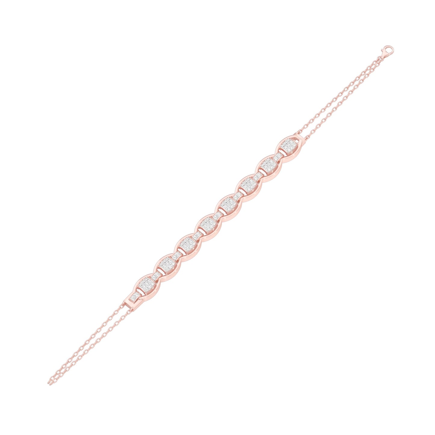 Grace Grown Diamond Flexi Bracelet 18 KT / Rose Gold