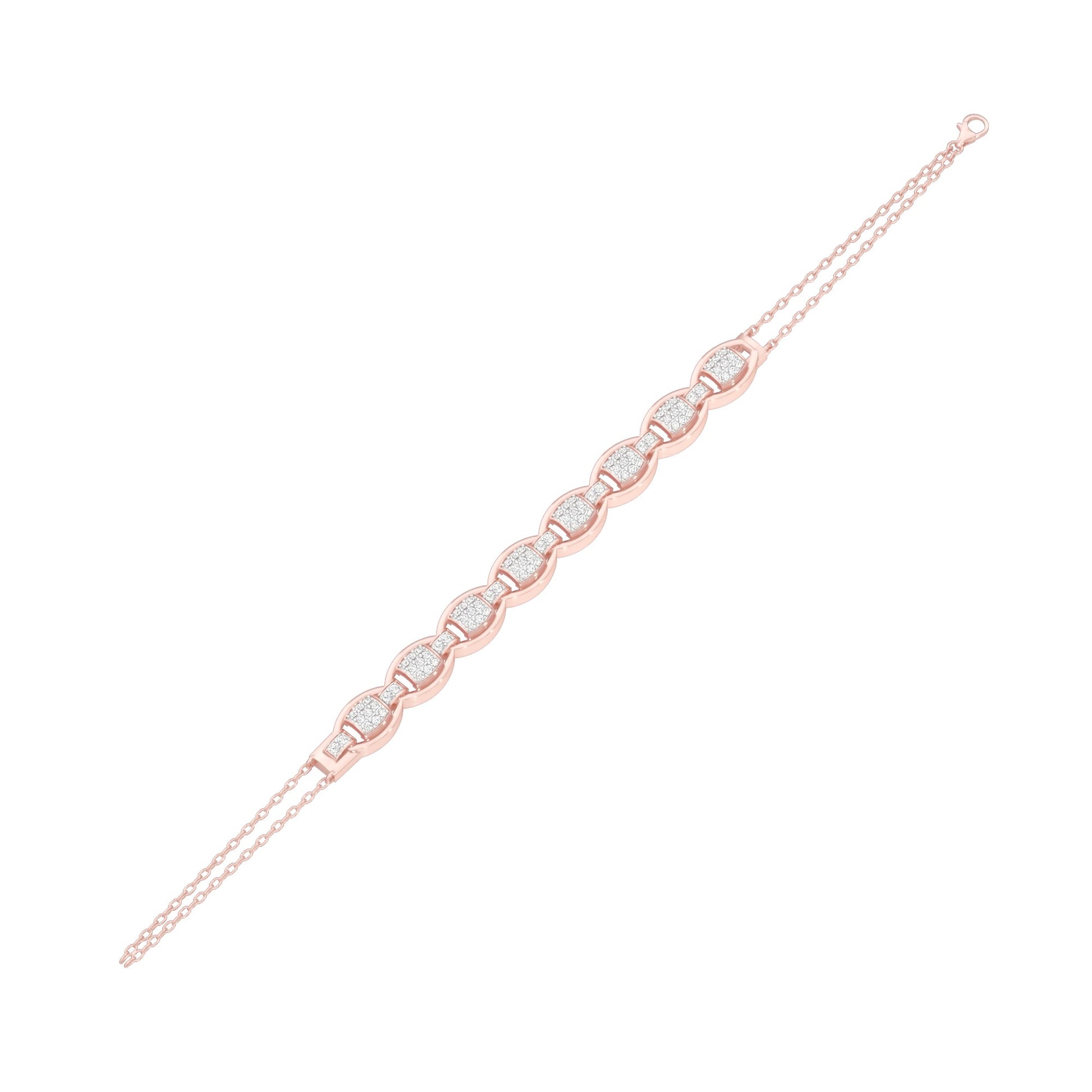 Grace Grown Diamond Flexi Bracelet 18 KT / Rose Gold