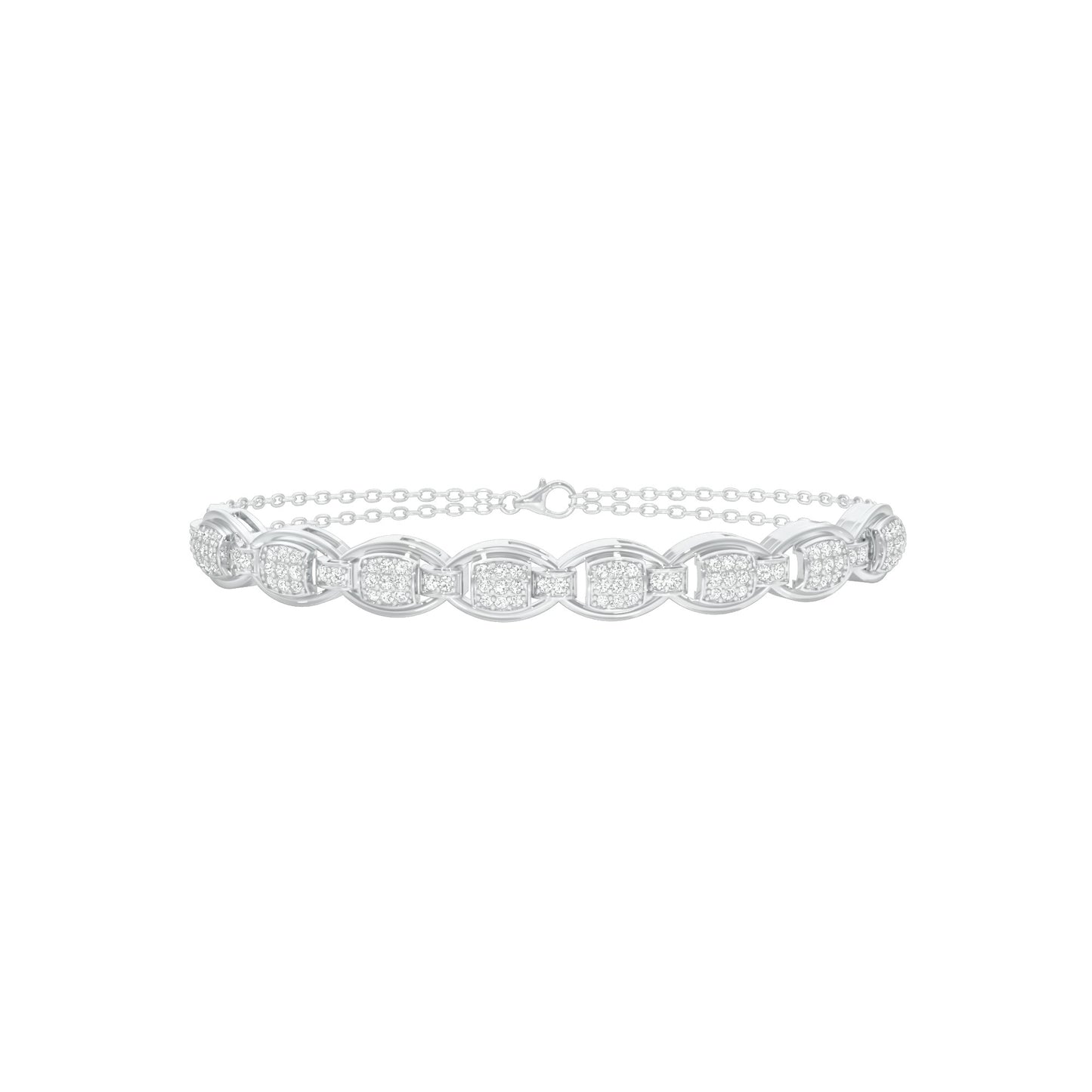Grace Grown Diamond Flexi Bracelet 18 KT / White Gold