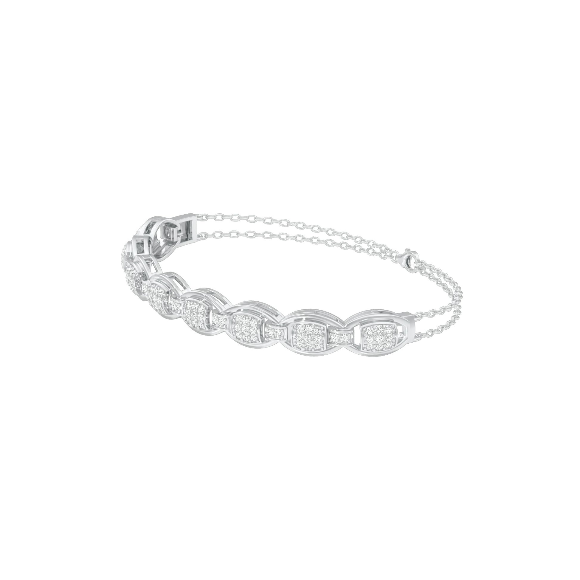 Grace Grown Diamond Flexi Bracelet 18 KT / White Gold