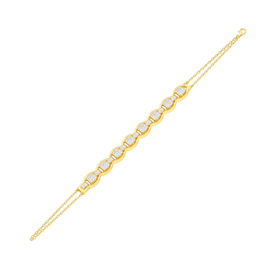 Grace Grown Diamond Flexi Bracelet 18 KT / Yellow Gold