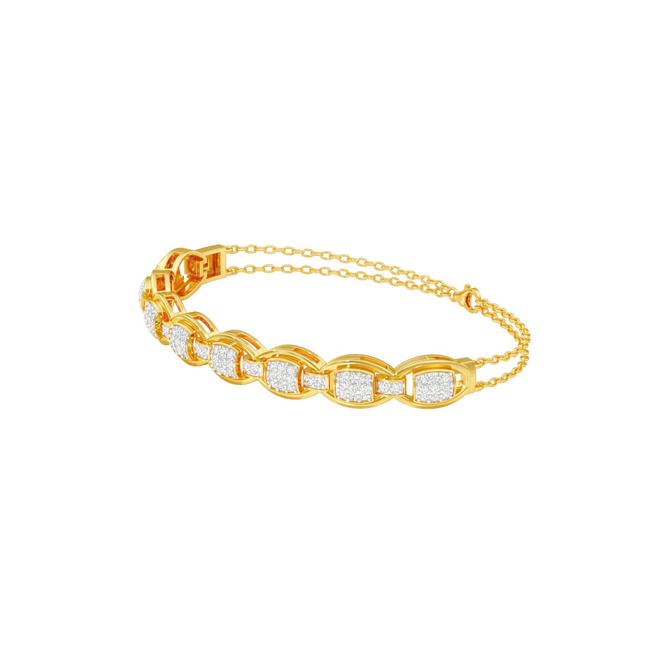 Grace Grown Diamond Flexi Bracelet 18 KT / Yellow Gold
