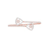 Duo Gleam Diamond Kada Bracelet 18 KT / Rose Gold