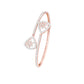 Duo Gleam Diamond Kada Bracelet 18 KT / Rose Gold
