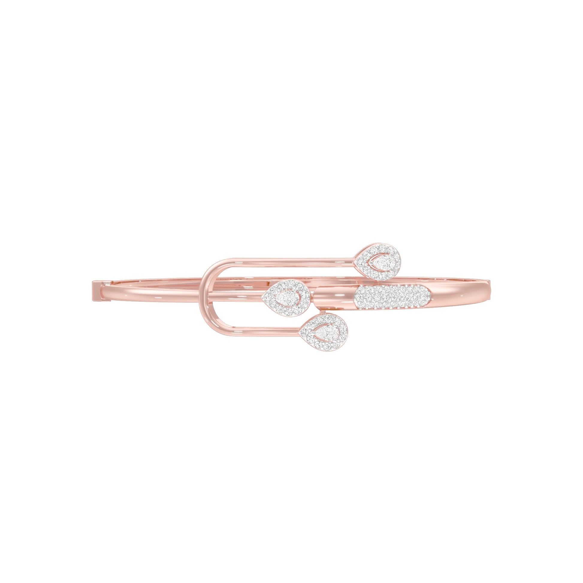Vega In Bloom Diamond Kada Bracelet 18 KT / Rose Gold