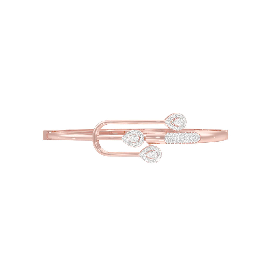 Vega In Bloom Diamond Kada Bracelet 18 KT / Rose Gold