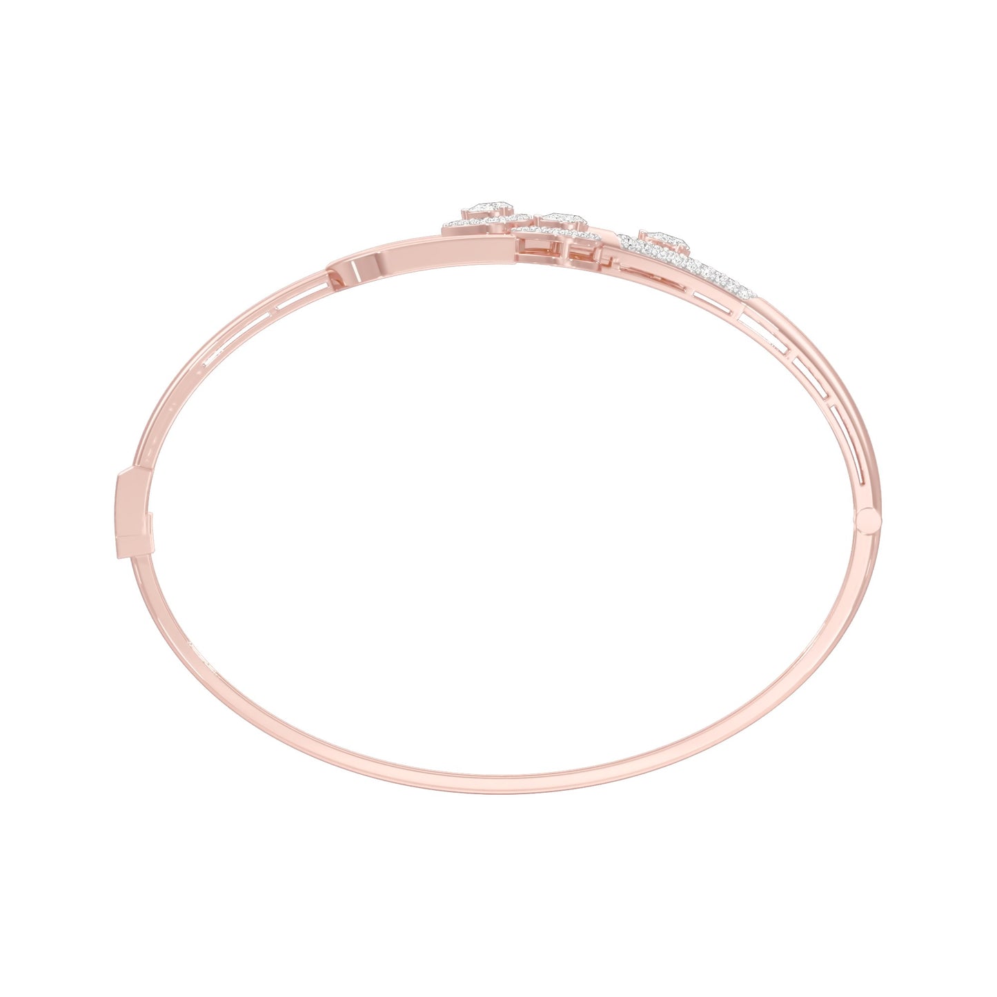 Vega In Bloom Diamond Kada Bracelet 18 KT / Rose Gold