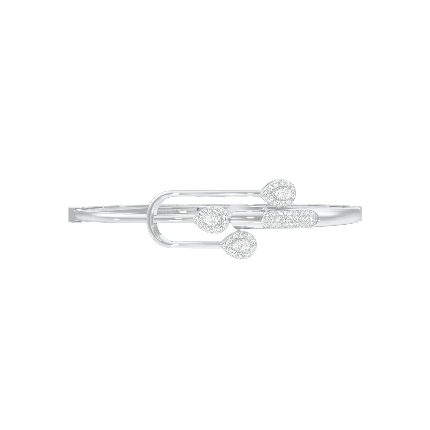 Vega In Bloom Diamond Kada Bracelet 18 KT / White Gold