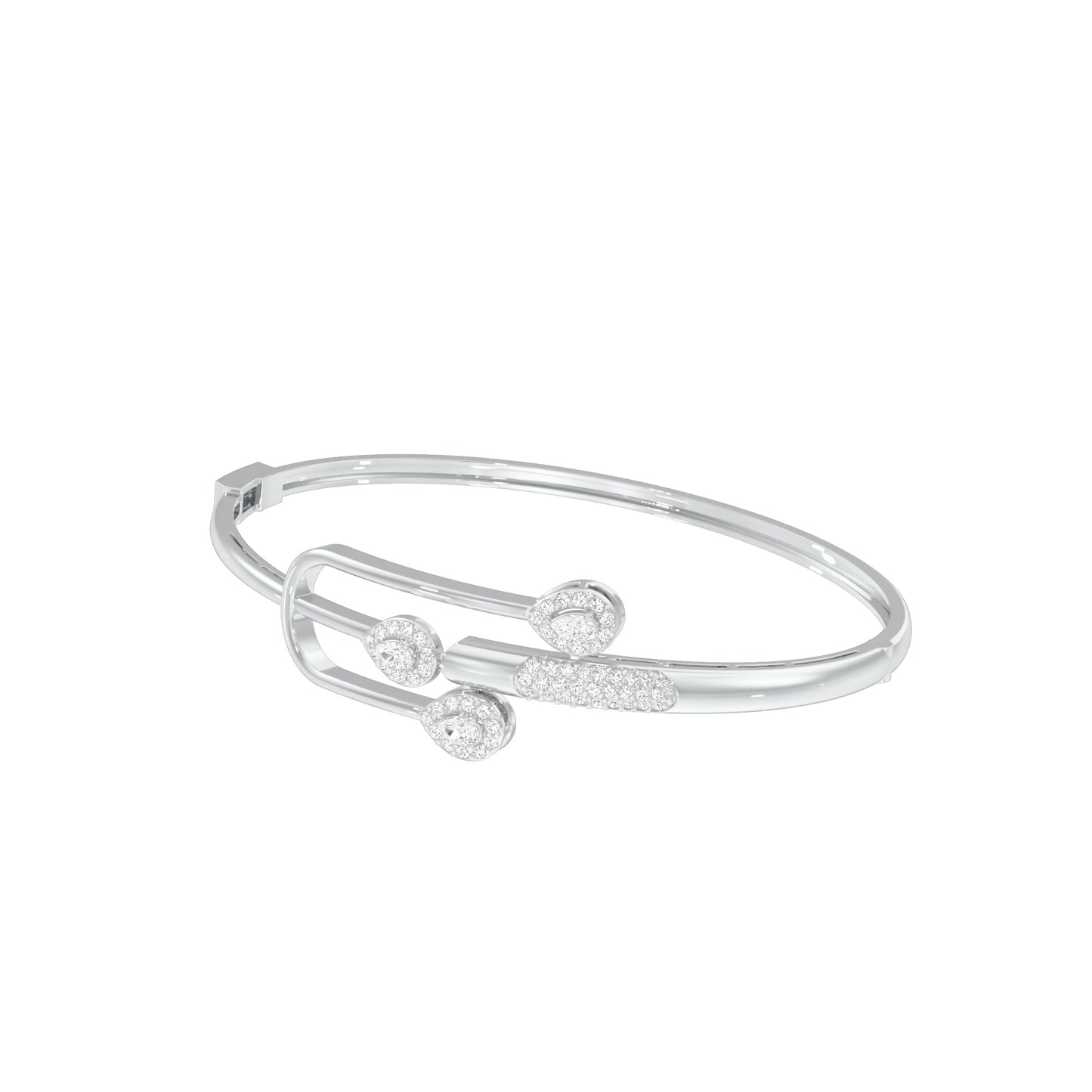 Vega In Bloom Diamond Kada Bracelet 18 KT / White Gold