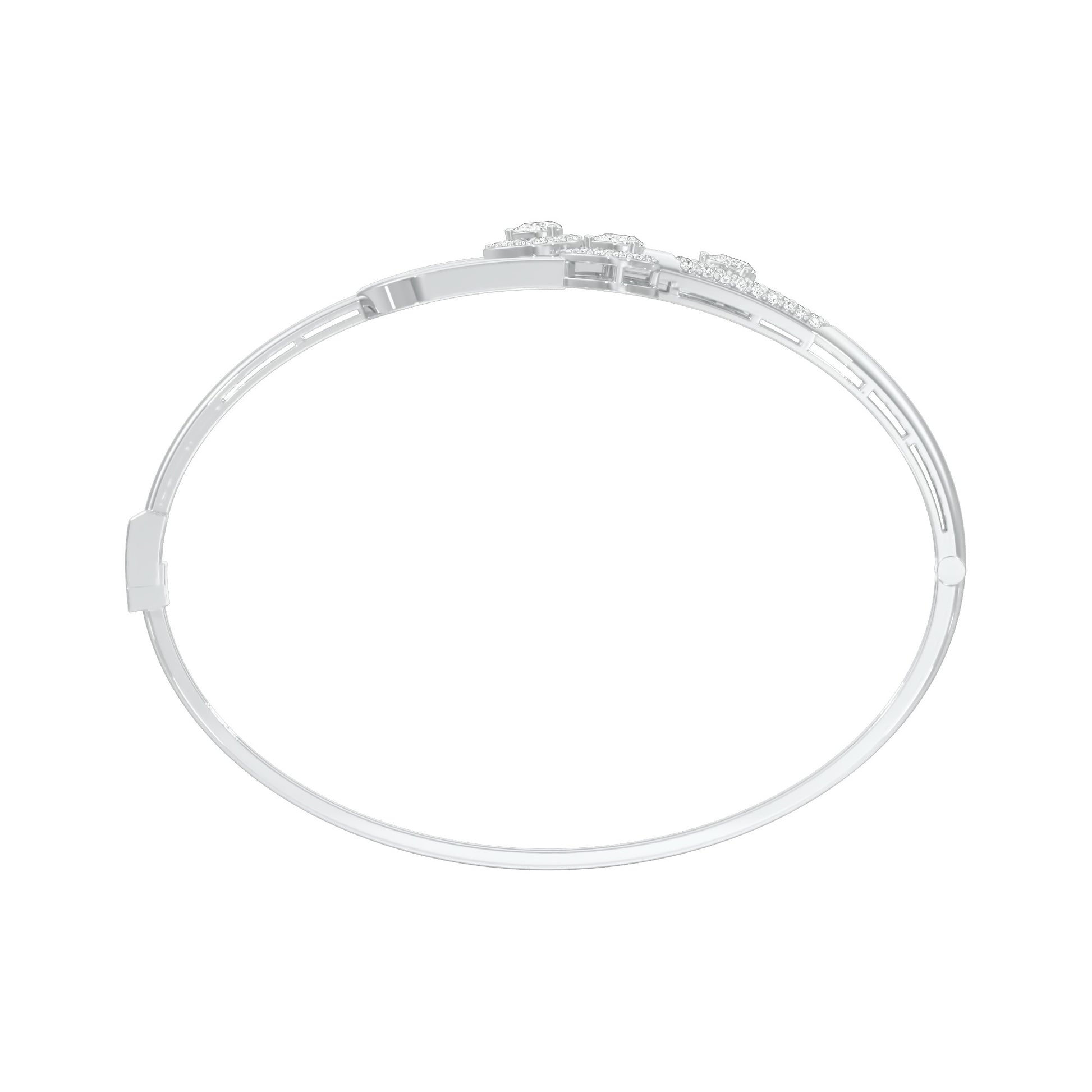 Vega In Bloom Diamond Kada Bracelet 18 KT / White Gold