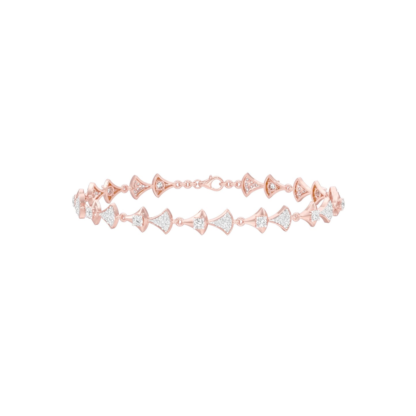 Willow Line Diamond Flexi Bracelet 18 KT / Rose Gold