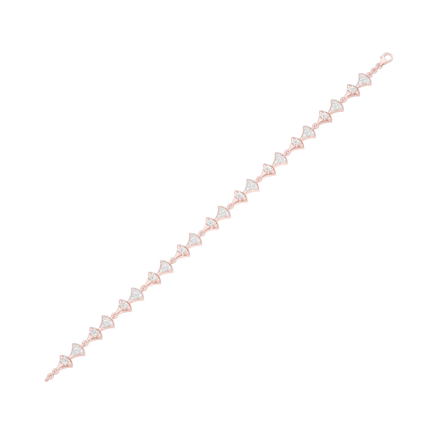 Willow Line Diamond Flexi Bracelet 18 KT / Rose Gold