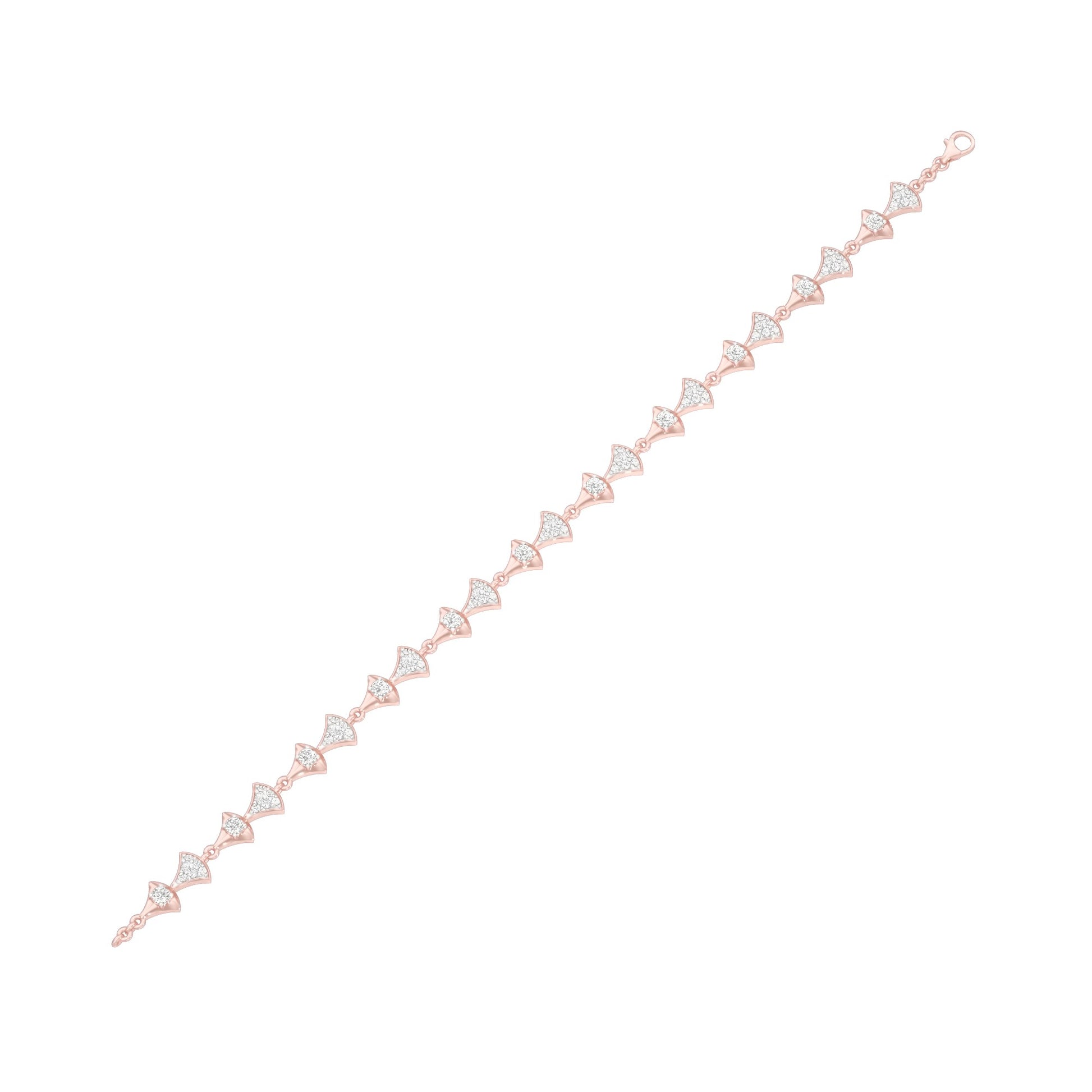 Willow Line Diamond Flexi Bracelet 18 KT / Rose Gold