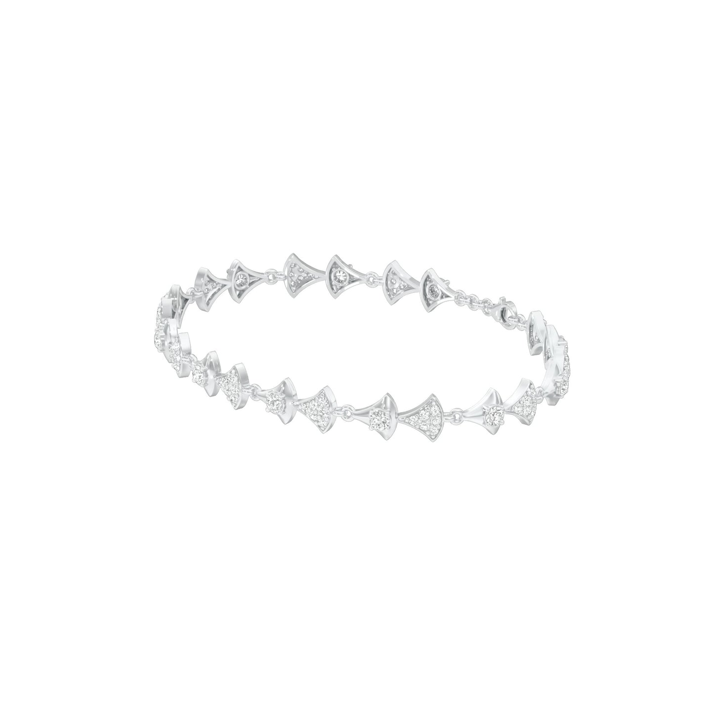 Willow Line Diamond Flexi Bracelet 18 KT / White Gold