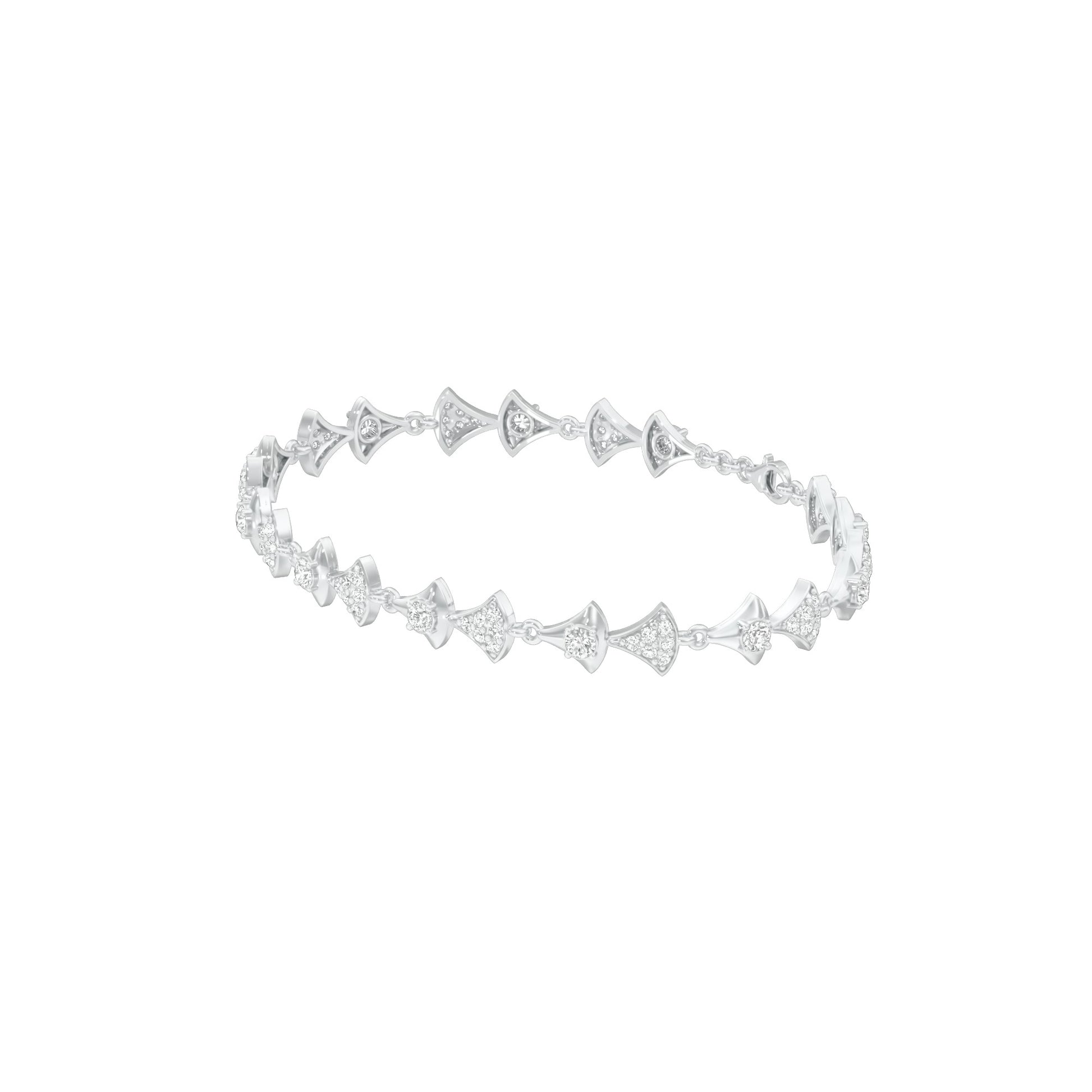 Willow Line Diamond Flexi Bracelet 18 KT / White Gold