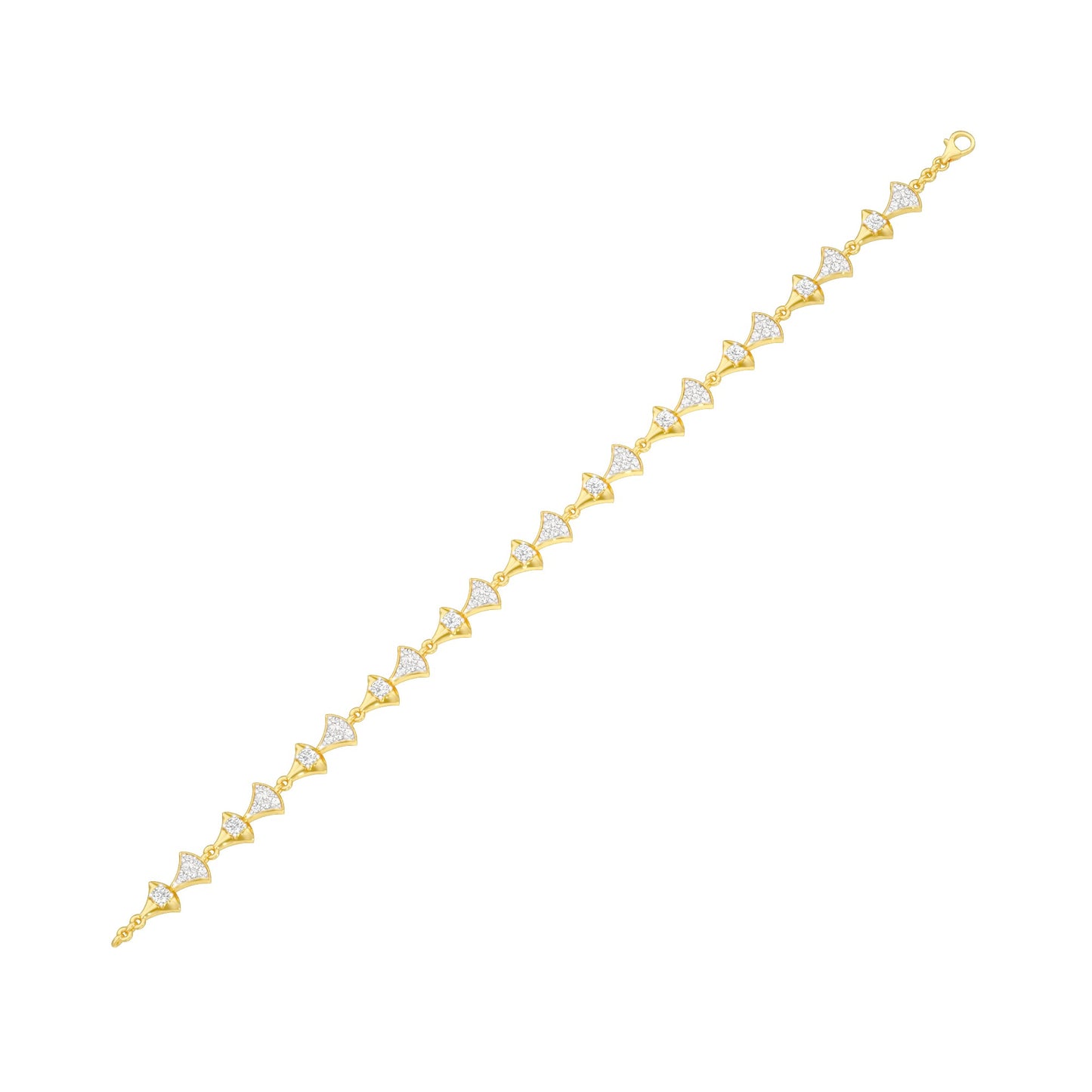 Willow Line Diamond Flexi Bracelet 18 KT / Yellow Gold