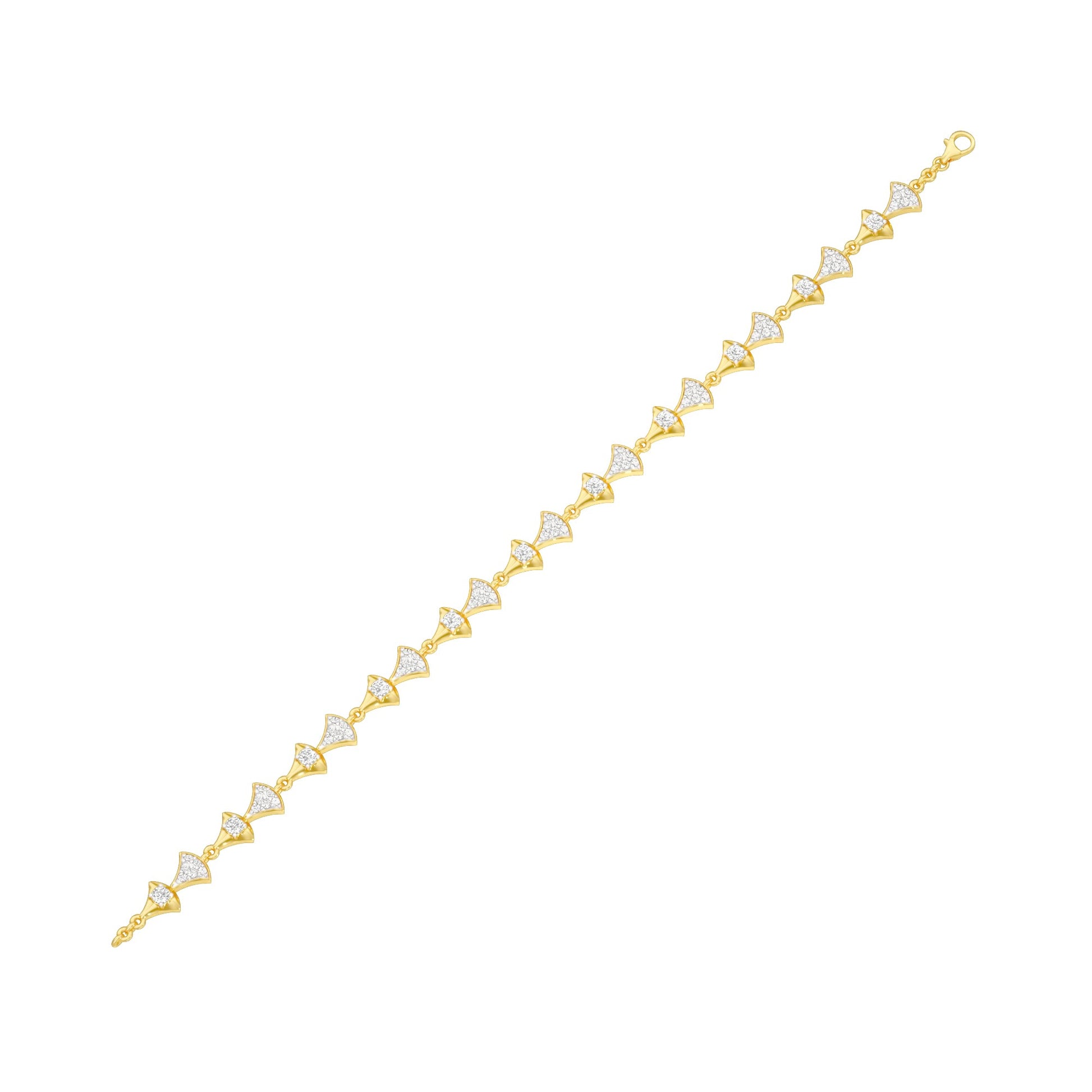 Willow Line Diamond Flexi Bracelet 18 KT / Yellow Gold