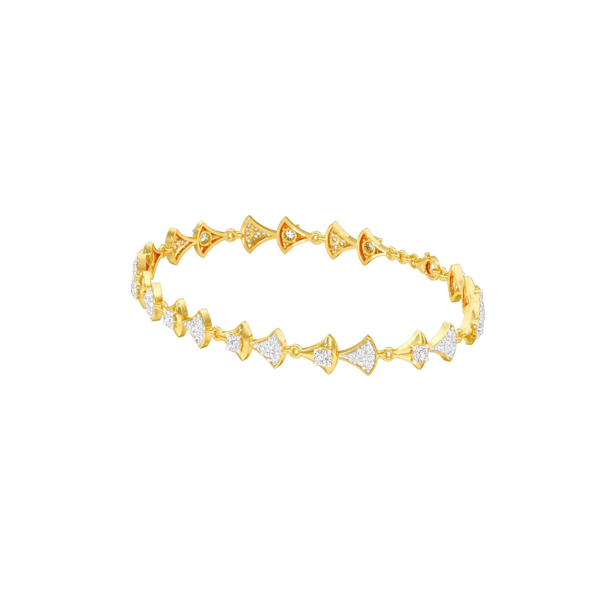 Willow Line Diamond Flexi Bracelet 18 KT / Yellow Gold
