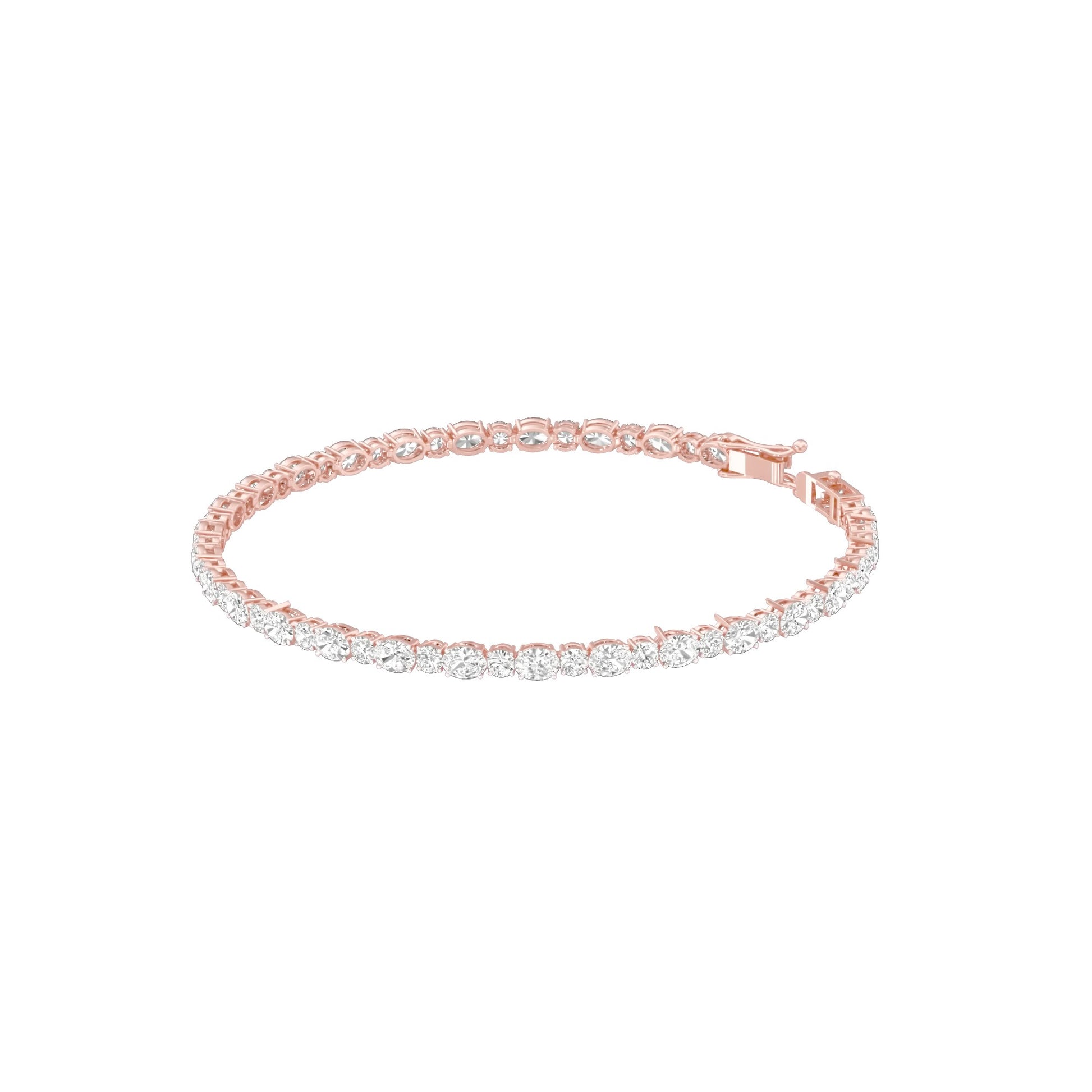 The Forever Thread Diamond Tennis Bracelet 18 KT / Rose Gold