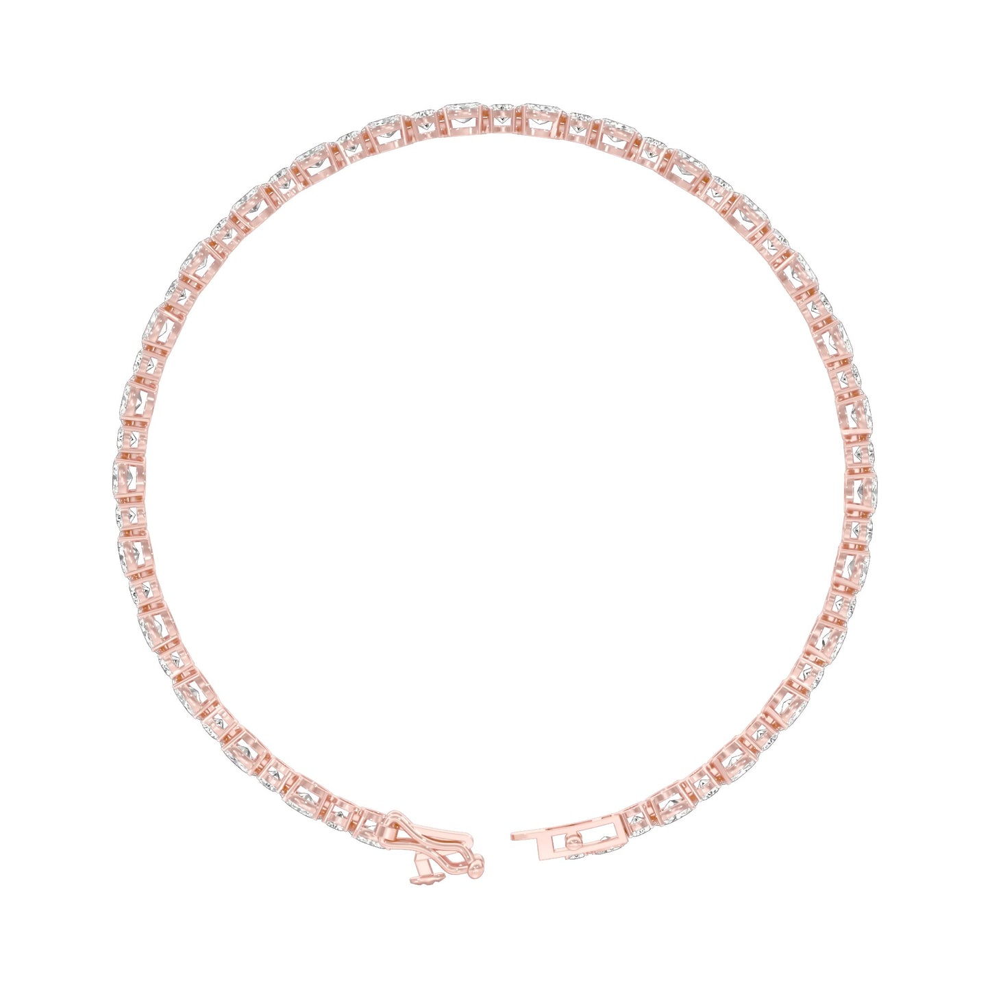 The Forever Thread Diamond Tennis Bracelet 18 KT / Rose Gold
