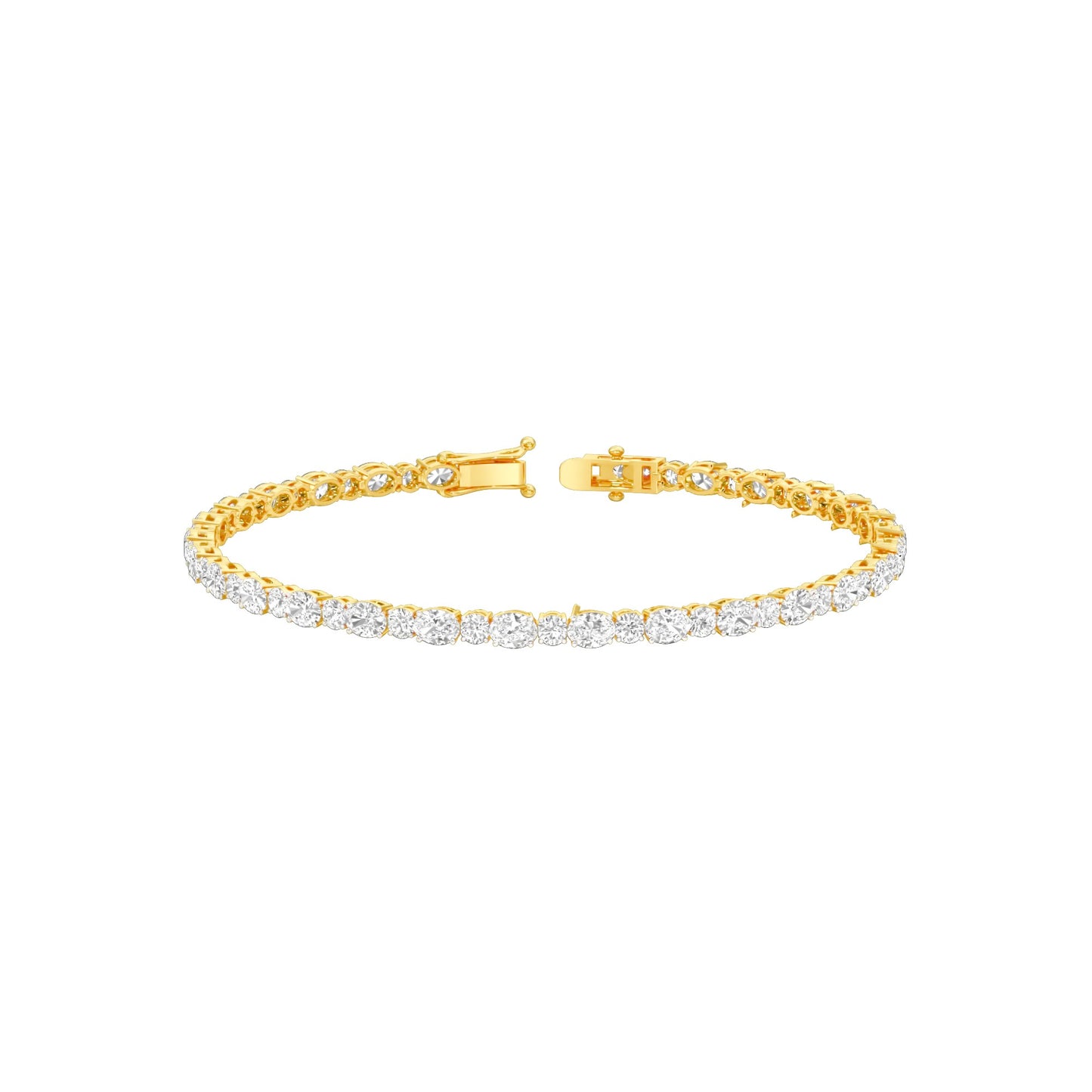 The Forever Thread Diamond Tennis Bracelet 18 KT / Yellow Gold