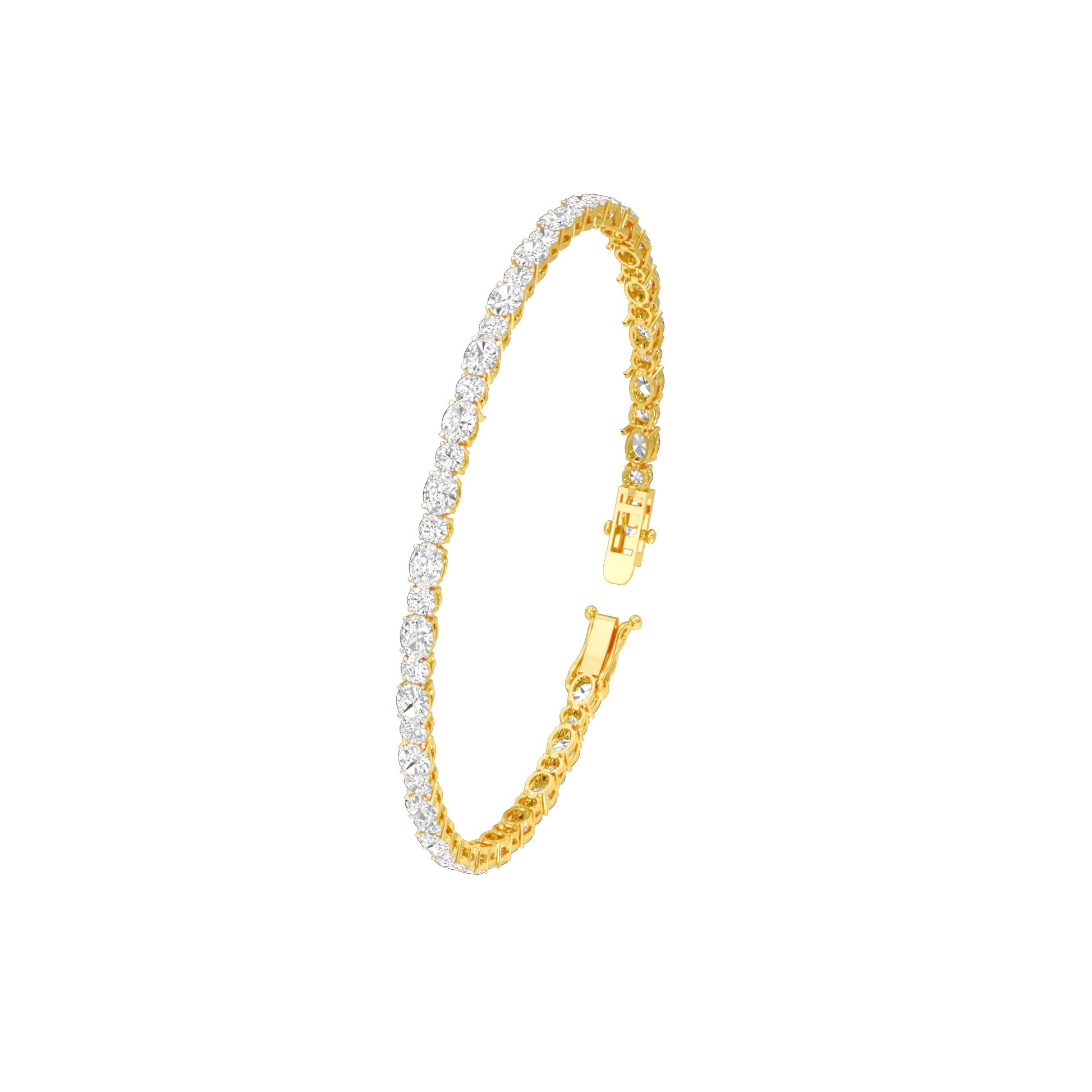 The Forever Thread Diamond Tennis Bracelet 18 KT / Yellow Gold