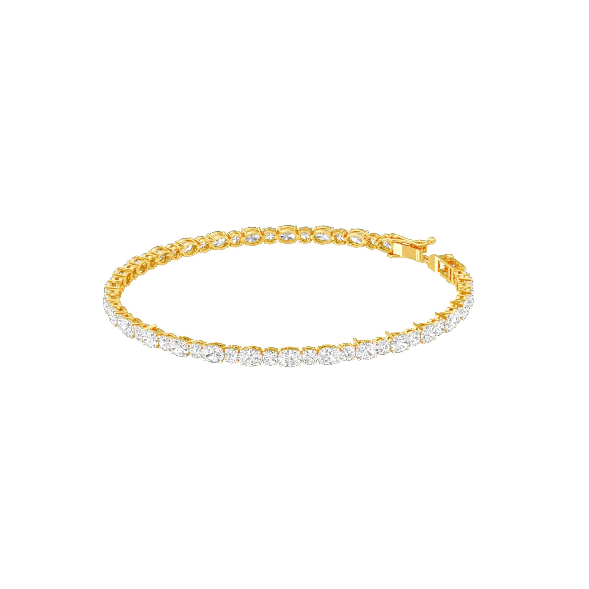 The Forever Thread Diamond Tennis Bracelet 18 KT / Yellow Gold