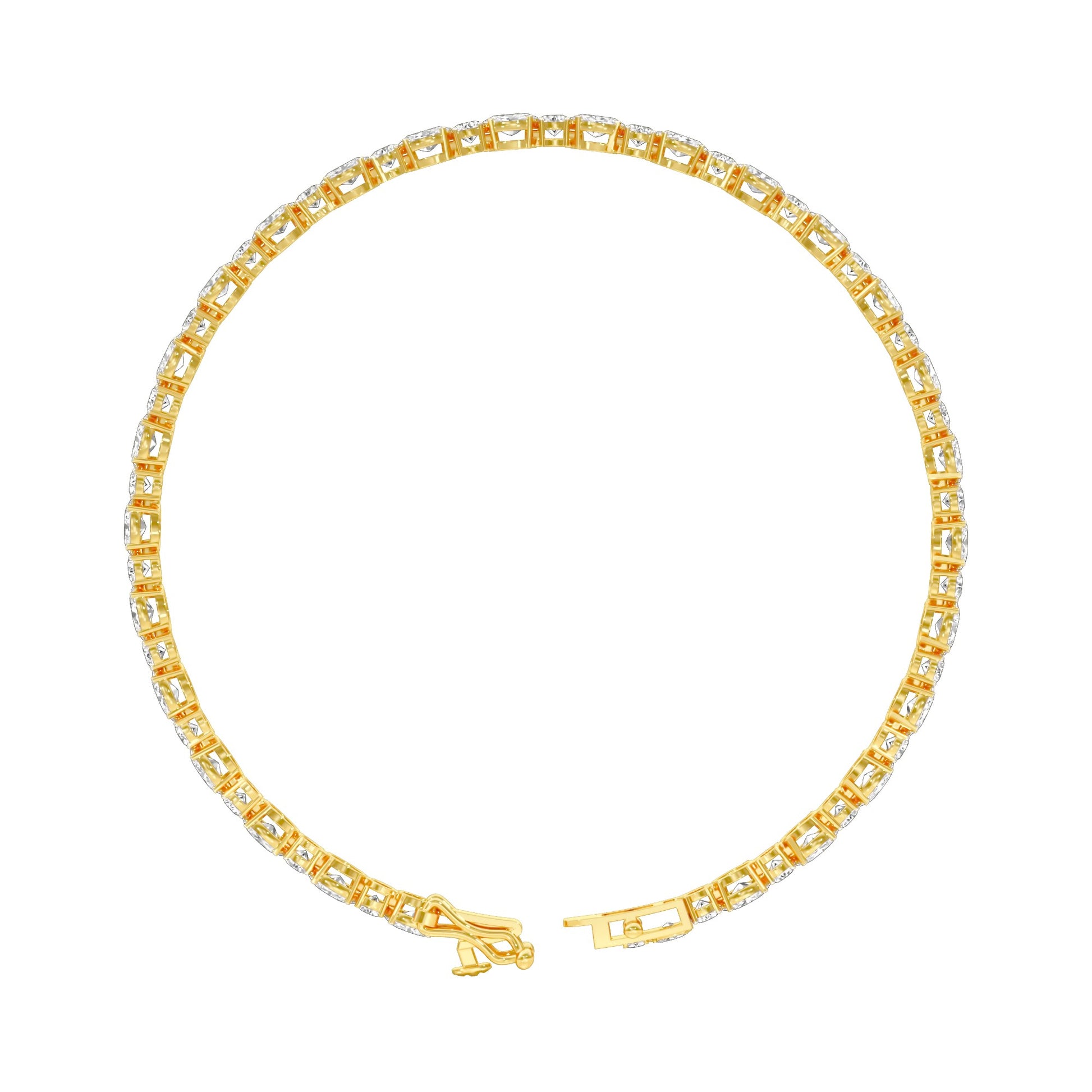 The Forever Thread Diamond Tennis Bracelet 18 KT / Yellow Gold