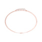 Glow Curve Diamond Kada Bracelet 18 KT / Rose Gold