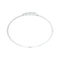 Glow Curve Diamond Kada Bracelet 18 KT / White Gold