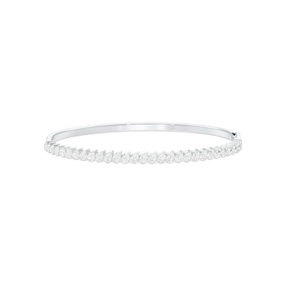 Lined in Light Diamond Kada Bracelet 18 KT / White Gold
